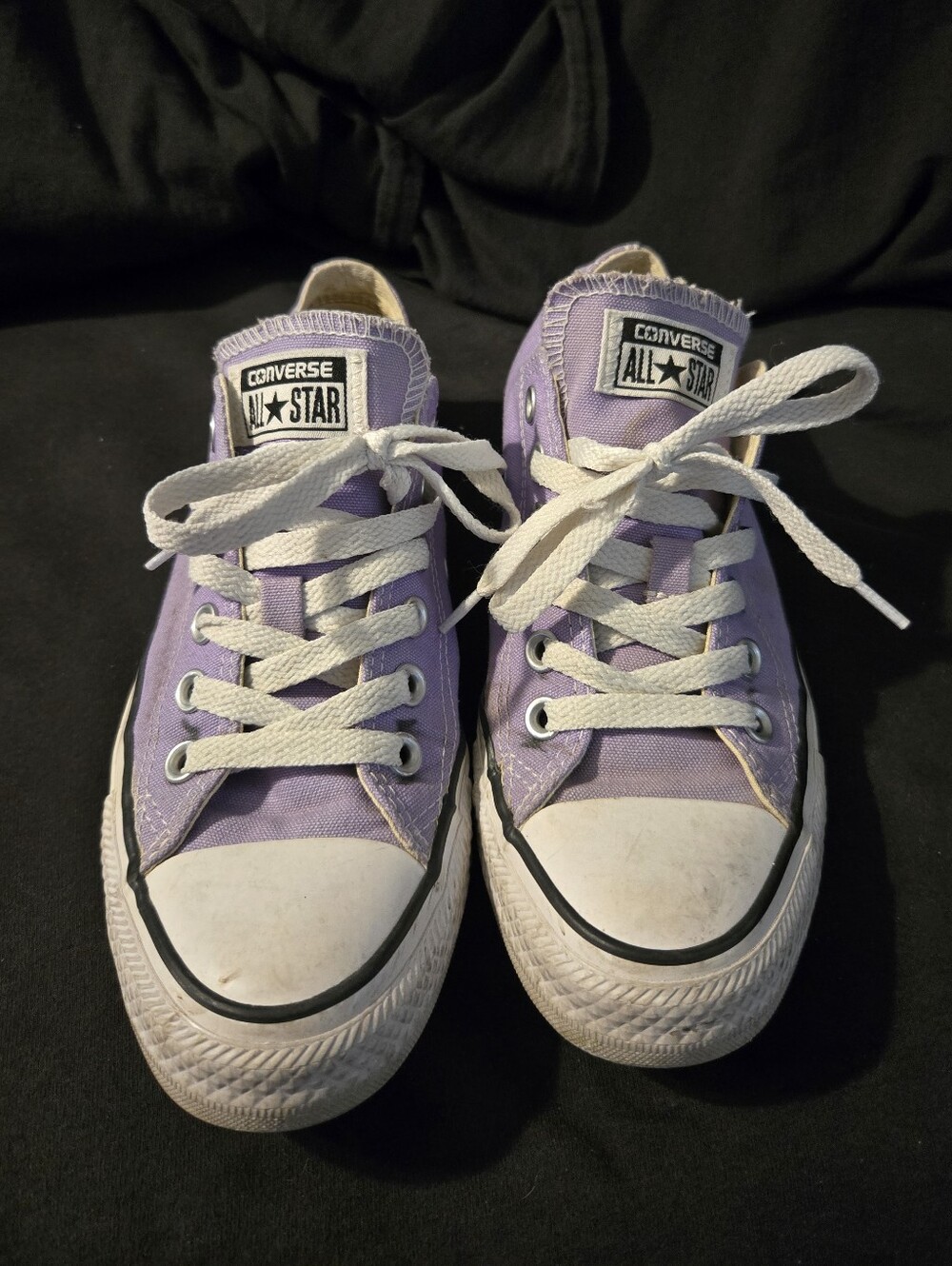 Converse Low Top Sneakers - Light Purple with White